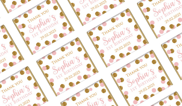 Confetti In Pink And Gold