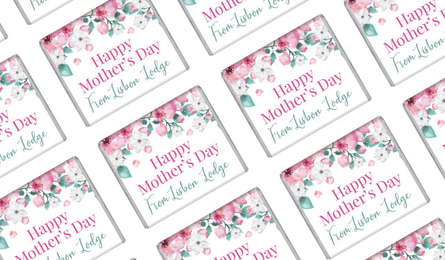 Falling Petals Mother's Day Custom Mini Chocolates