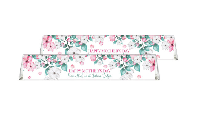 Falling Petals Personalised Toblerone Mother's Day Chocolates 50g