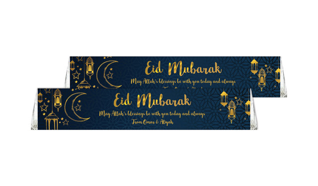 Gold On Navy Toblerone Eid Mubarak Chocolates 50g