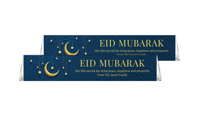 Moon on Navy Toblerone Eid Mubarak Chocolates 50g