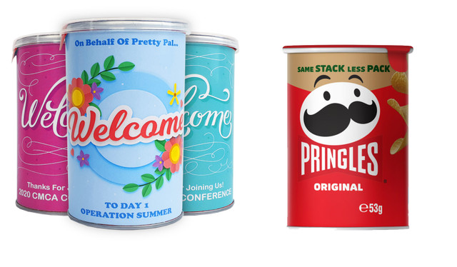 Pringles Chips TM 53g Tube With Personalised Sleeve