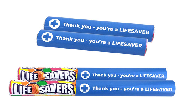 Personalised Nurses Day Lifesaver Pastilles 34g (24-Pack)