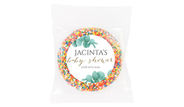 Eucalyptus Baby Shower Giant Chocolate Freckle