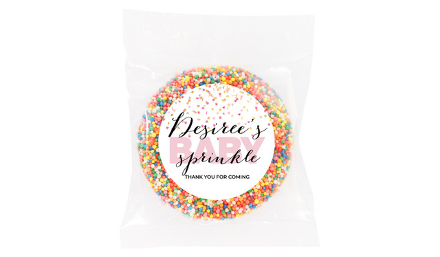 Sprinkle Confetti Baby Shower Giant Chocolate Freckle
