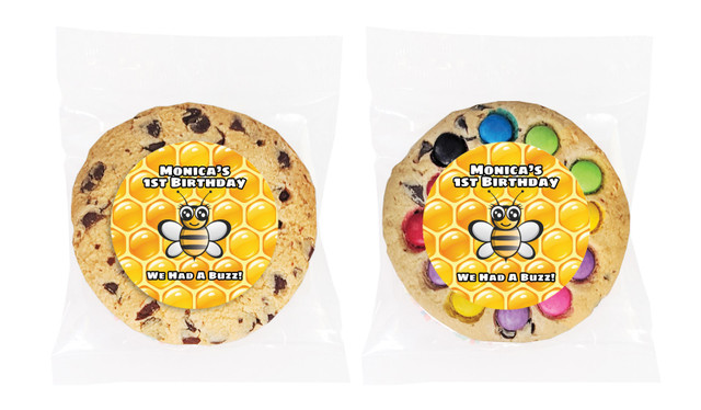 Bumble Bee Personalised Birthday Cookie