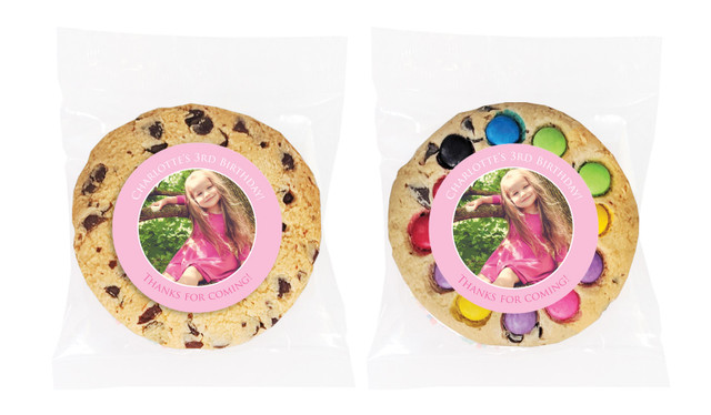 Add A Photo Girl Personalised Birthday Cookie