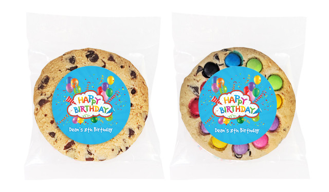 Happy Confetti Personalised Birthday Cookie