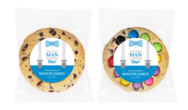 Little Man Personalised Birthday Cookie