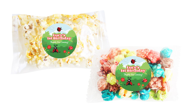 Lady Bugs Popcorn Bags With Personalisation