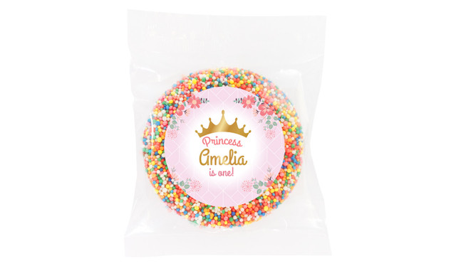 Princess Tiara Personalised Giant Chocolate Freckle