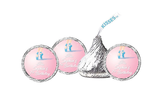 Ballet Shoes Personalised Birthday Hershey's Kisses