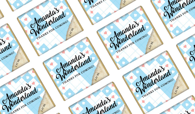 Alice In Wonderland Personalised Birthday Mini Chocolates
