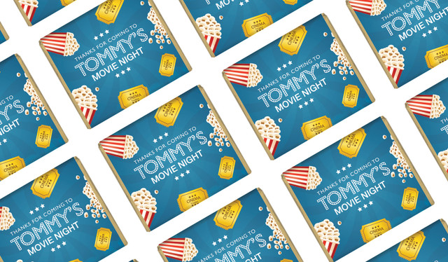 Movie Night Personalised Birthday Mini Chocolates