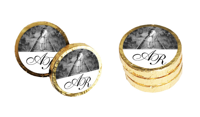 Add A Photo Personalised Wedding Chocolate Coins