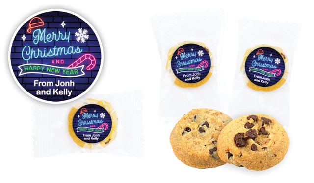 Neon Bite-Size Personalised Cookie 5g