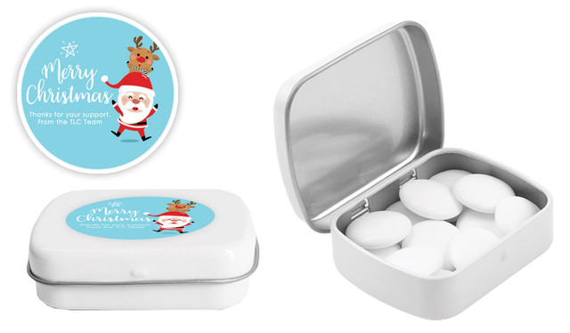 Piggy Back Christmas Personalised Mint Tin