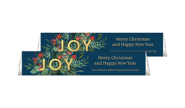 Joy Personalised Christmas Toblerone Bar 50g