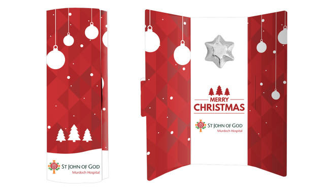 Corporate Christmas Chocolate Greeting Card