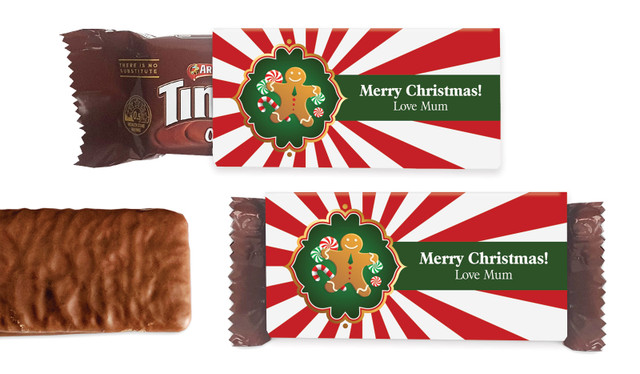 Gingerbread Man Individual TimTam TM (Box Of 150)