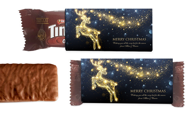 Glowing Reindeer Individual TimTam TM (Box Of 150)