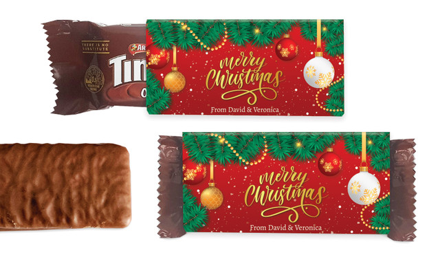 Red Festive Individual TimTam TM (Box Of 150)
