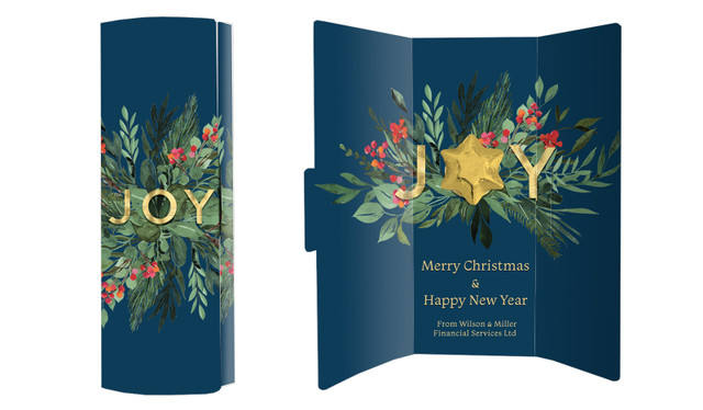 Joy Christmas Chocolate Greeting Card