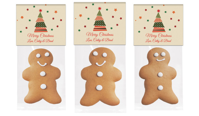 Abstract Tree Gingerbread Man With Topper