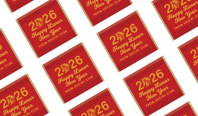 Contemporary Year Chinese New Year Mini Chocolates