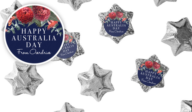 Native Flowers Australia Day Chocolate Stars