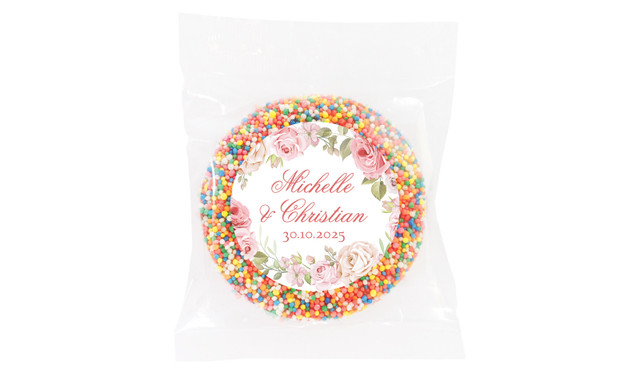 Classic Rose Border Wedding Theme Personalised Giant Freckle