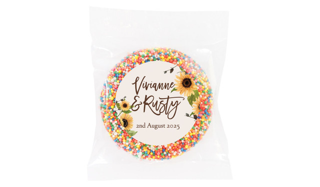 Rustic Sunflower Wedding Theme Personalised Giant Freckle