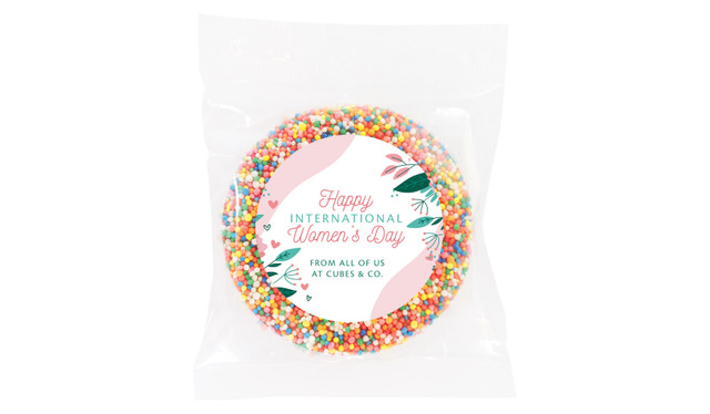 Fun Floral Personalised Womens Day Giant Chocolate Freckle