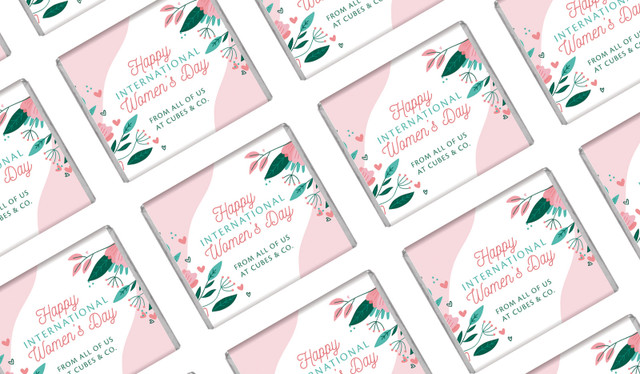 Fun Floral International Women's Day Mini Chocolates