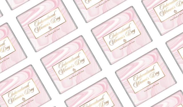 Pink Marble International Women's Day Mini Chocolates