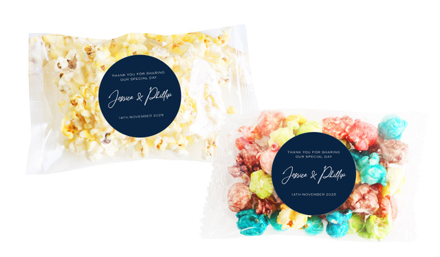 Large Names Personalised Popcorn Bag