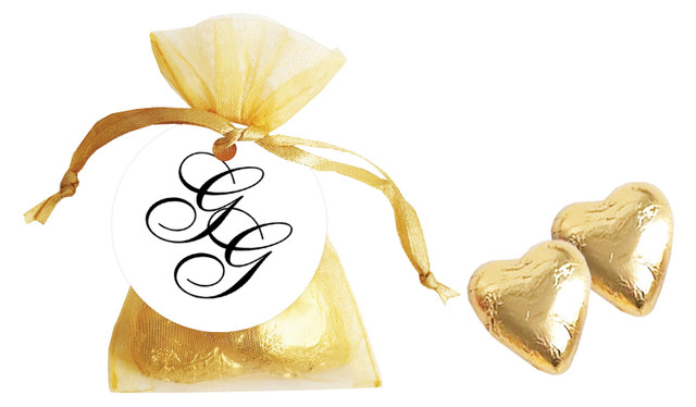 Initials Wedding Personalised Organza Bag