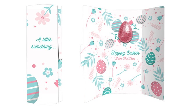 Easter Elements Chocolate Greeting Card