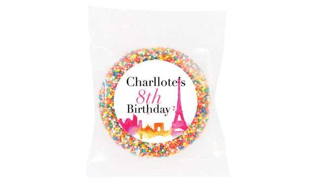 Paris Watercolour Personalised Giant Freckles - Australia's #1 Kids Party Supplies