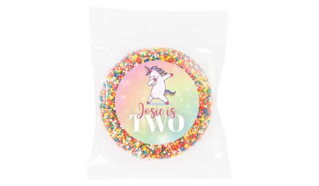 Unicorn Dabbing Personalised Giant Freckles - Australia's #1 Kids Party Supplies