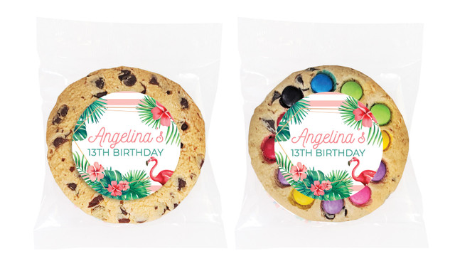 Flamingle Flamingo Personalised Birthday Cookie - Australia's #1 Kids Party Supplies