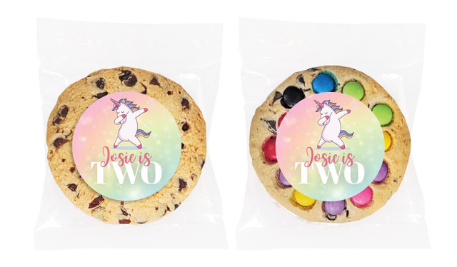 Unicorn Dabbing Personalised Birthday Cookie - Australia's #1 Kids Party Supplies