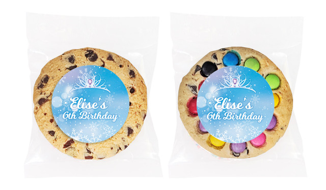 Ice Princess Personalised Birthday Cookie