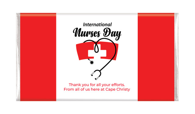 Nurses Hat Nurses Day Personalised Chocolate Bars