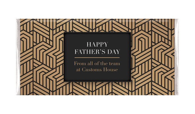 Deco Fathers Day Custom Chocolate Bars