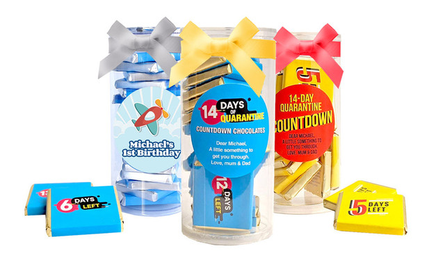 Mini Chocolate Tubes With. 14 Minis