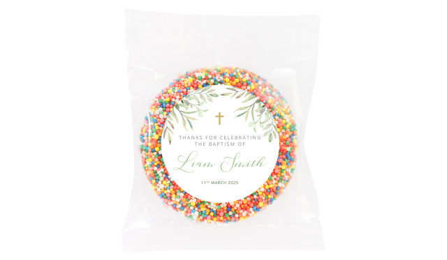 Golden Greenery Personalised Christening Giant Freckle