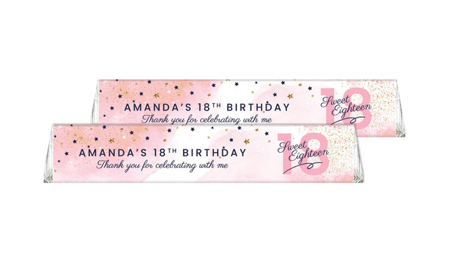 Stars Watercolour Custom Toblerone Chocolate Bar 50g