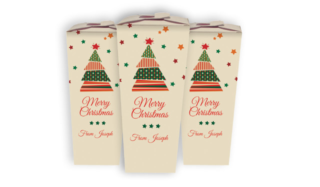 Abstract Tree Christmas Personalised Chocabox