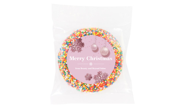 Pink Custom Christmas Giant Chocolate Freckle